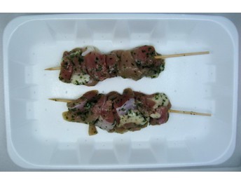 Brocheta de pollo (bandeja de 2 ud)